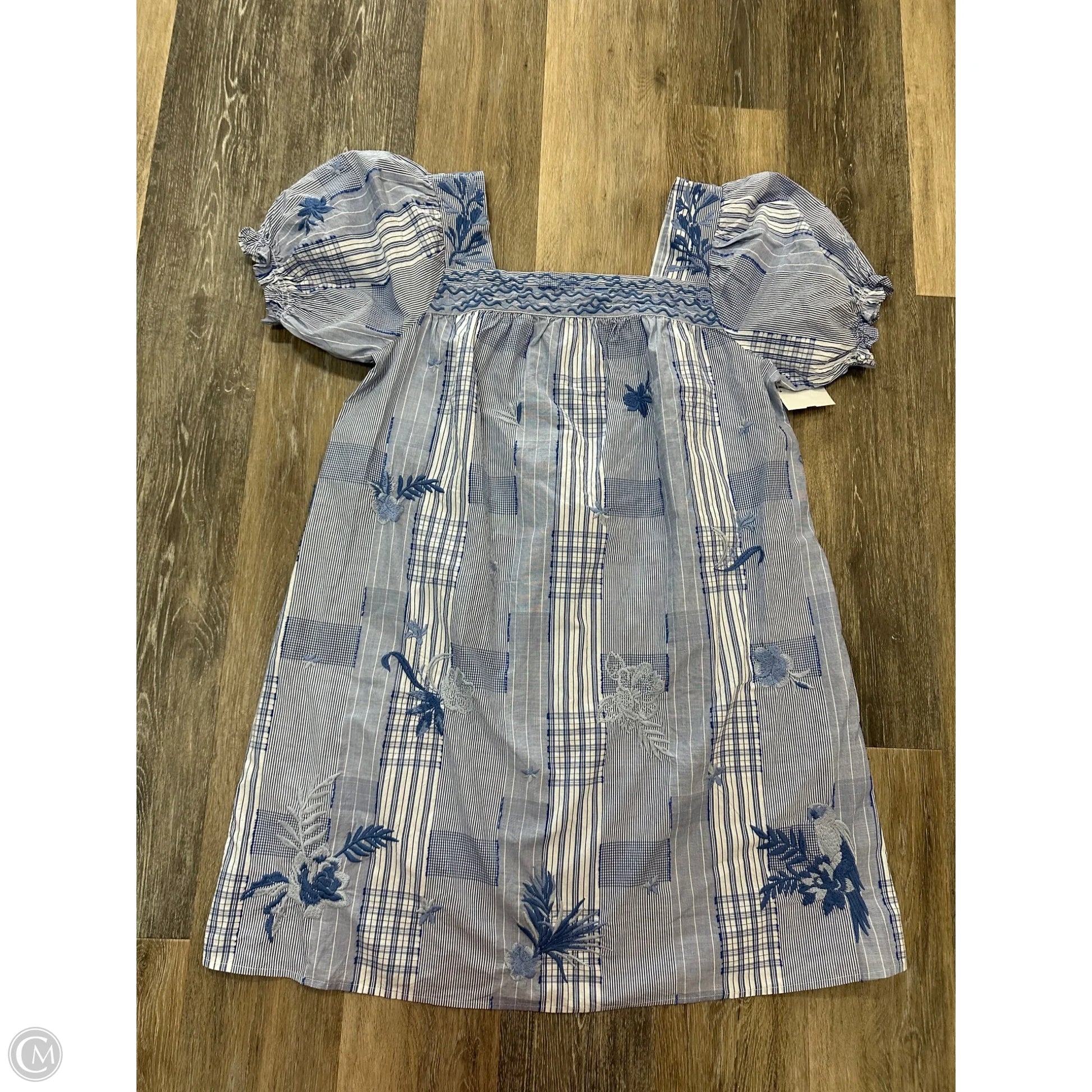 johnny was denim dress Johnny Was Jade Dark Blue Katella Denim Shirt Mini Dress L33425-2