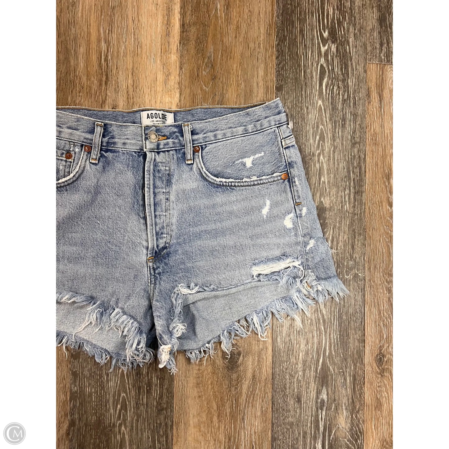 Shorts By Agolde In Blue Denim, Size: 8
