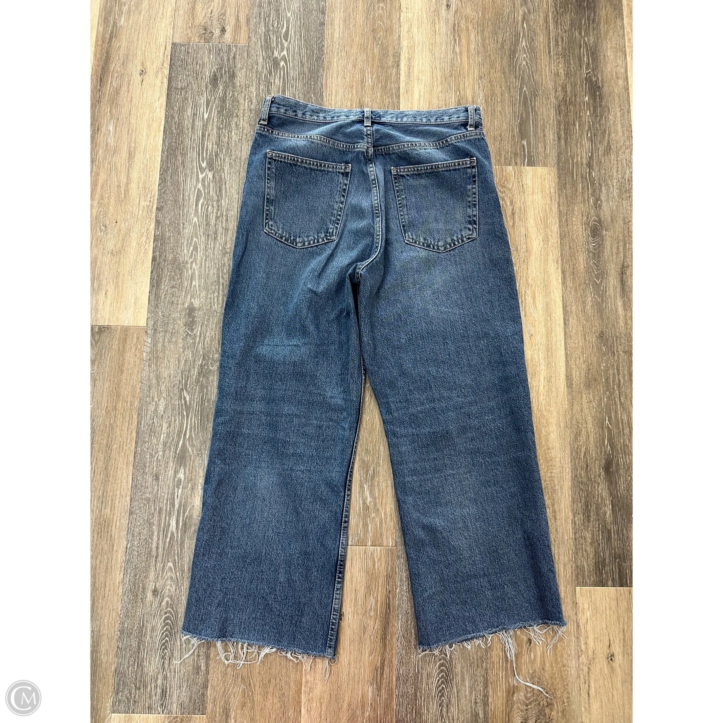 Jeans Wide Leg By Zara In Blue Denim, Size: 10