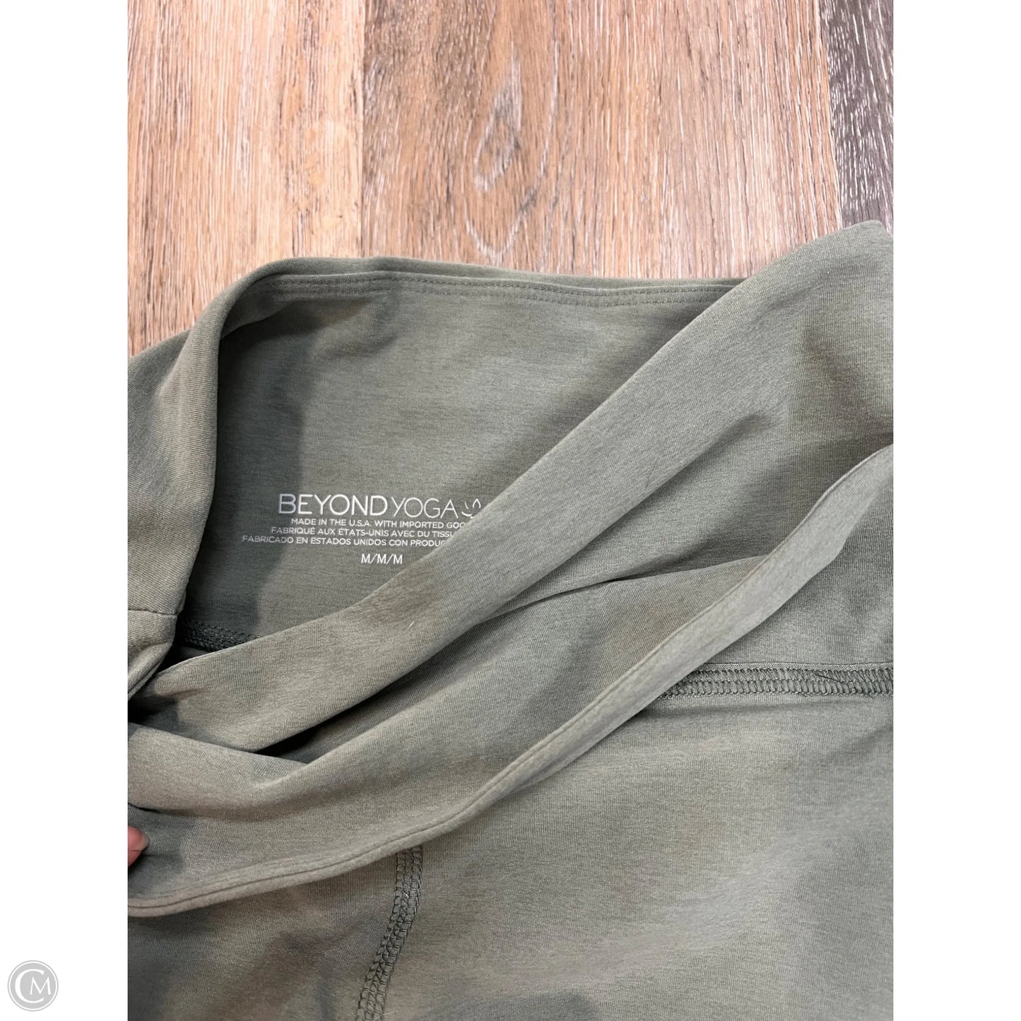 Athletic Leggings By Beyond Yoga In Green, Size: M
