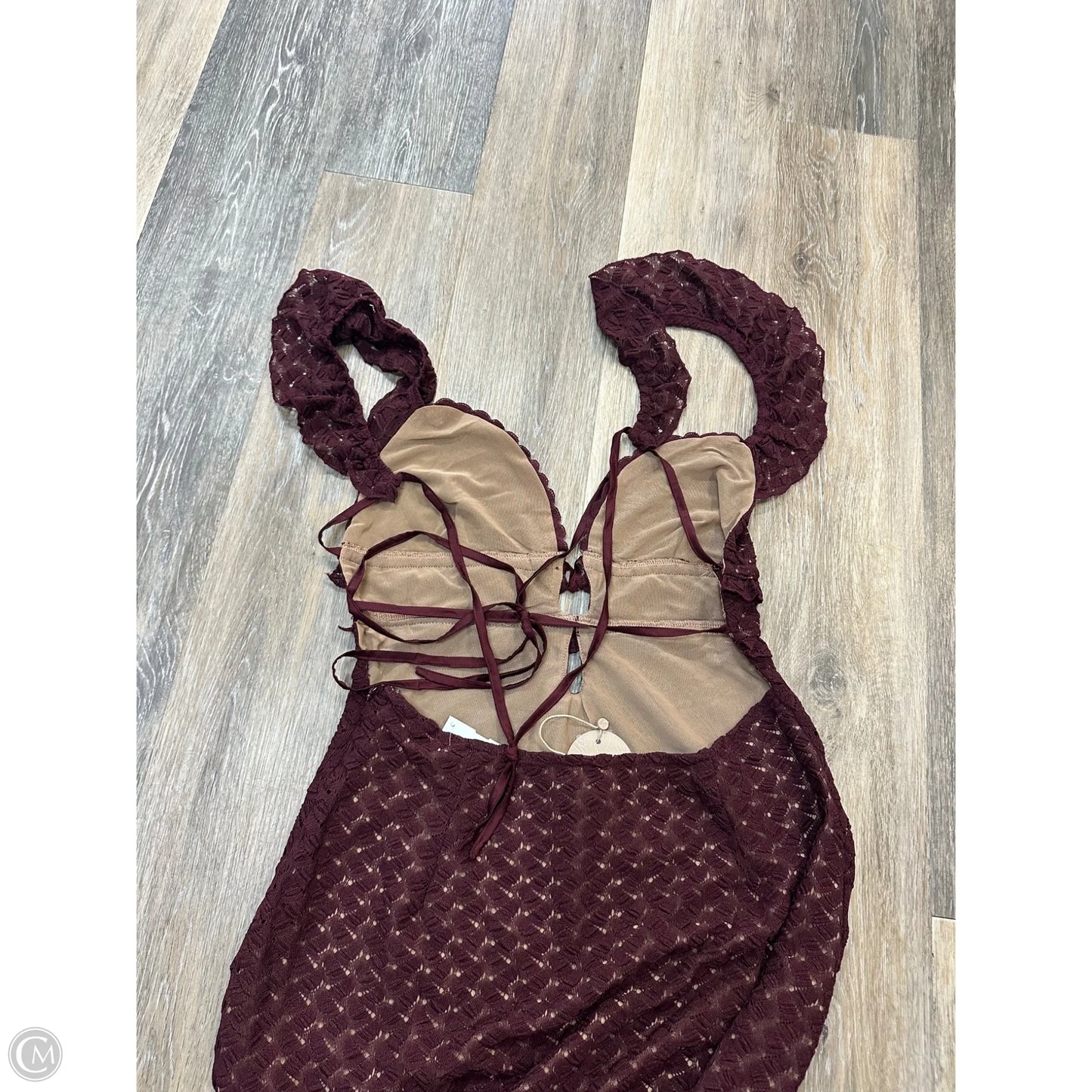 Dress Party Long By Meshki In Maroon, Size: Xl