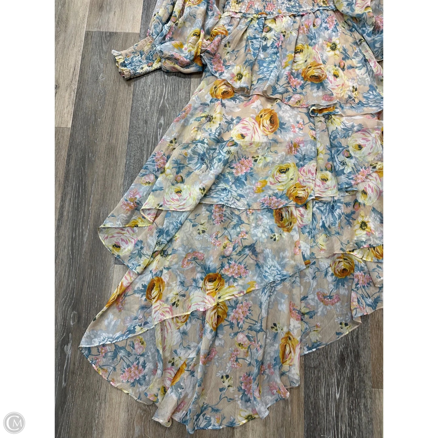 Dress Party Long By Elliatt In Floral Print, Size: M