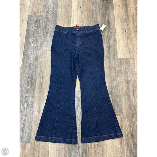 Jeans Flared By Spanx In Blue Denim, Size: 1x