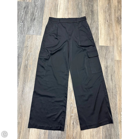 Pants Wide Leg By Sans Souci In Black & Blue, Size: L