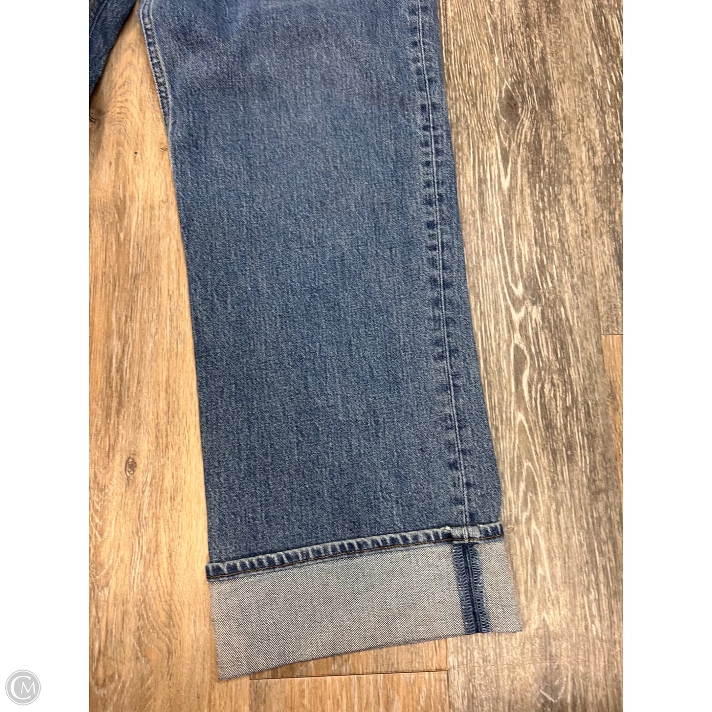 Jeans Wide Leg By Abercrombie And Fitch In Blue Denim, Size: 6/28