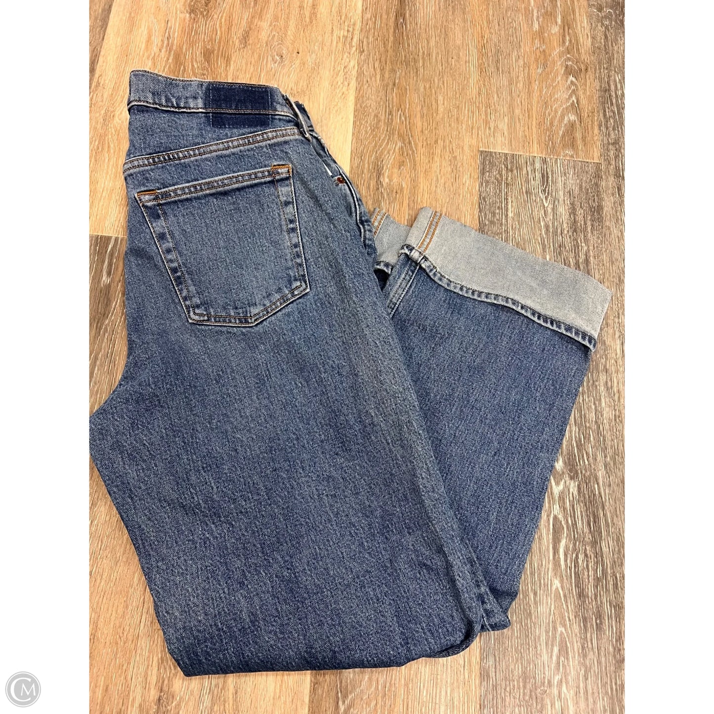 Jeans Wide Leg By Abercrombie And Fitch In Blue Denim, Size: 6/28
