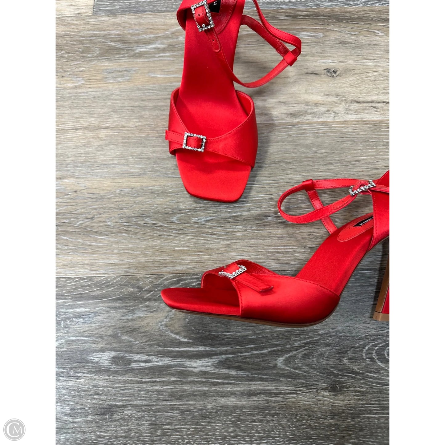 Shoes Heels Block By Bcbgmaxazria In Red, Size: 6.5