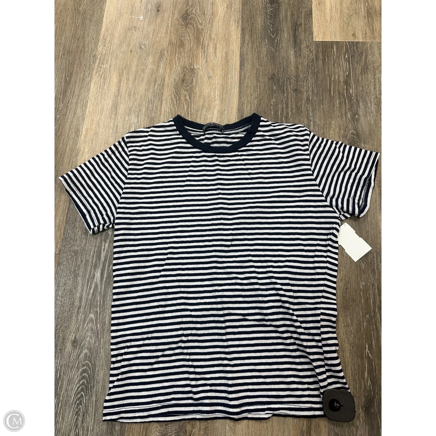 Top Short Sleeve By Brandy Melville In Striped Pattern, Size: S