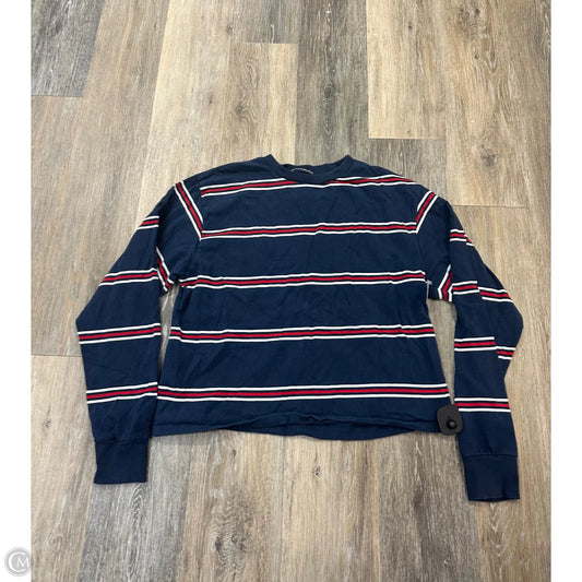 Top Long Sleeve By Brandy Melville In Blue Red & White, Size: S