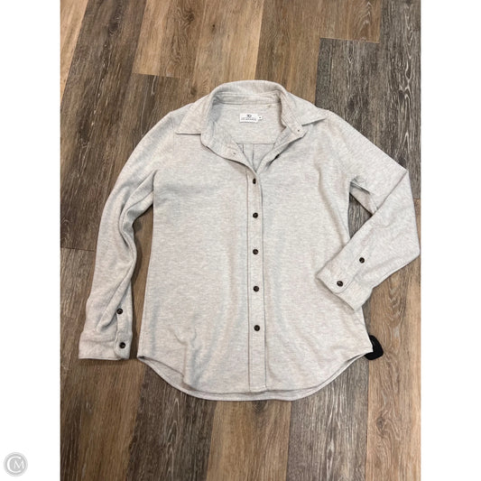 Jacket Shirt By 7Diamonds In Grey, Size: Xs