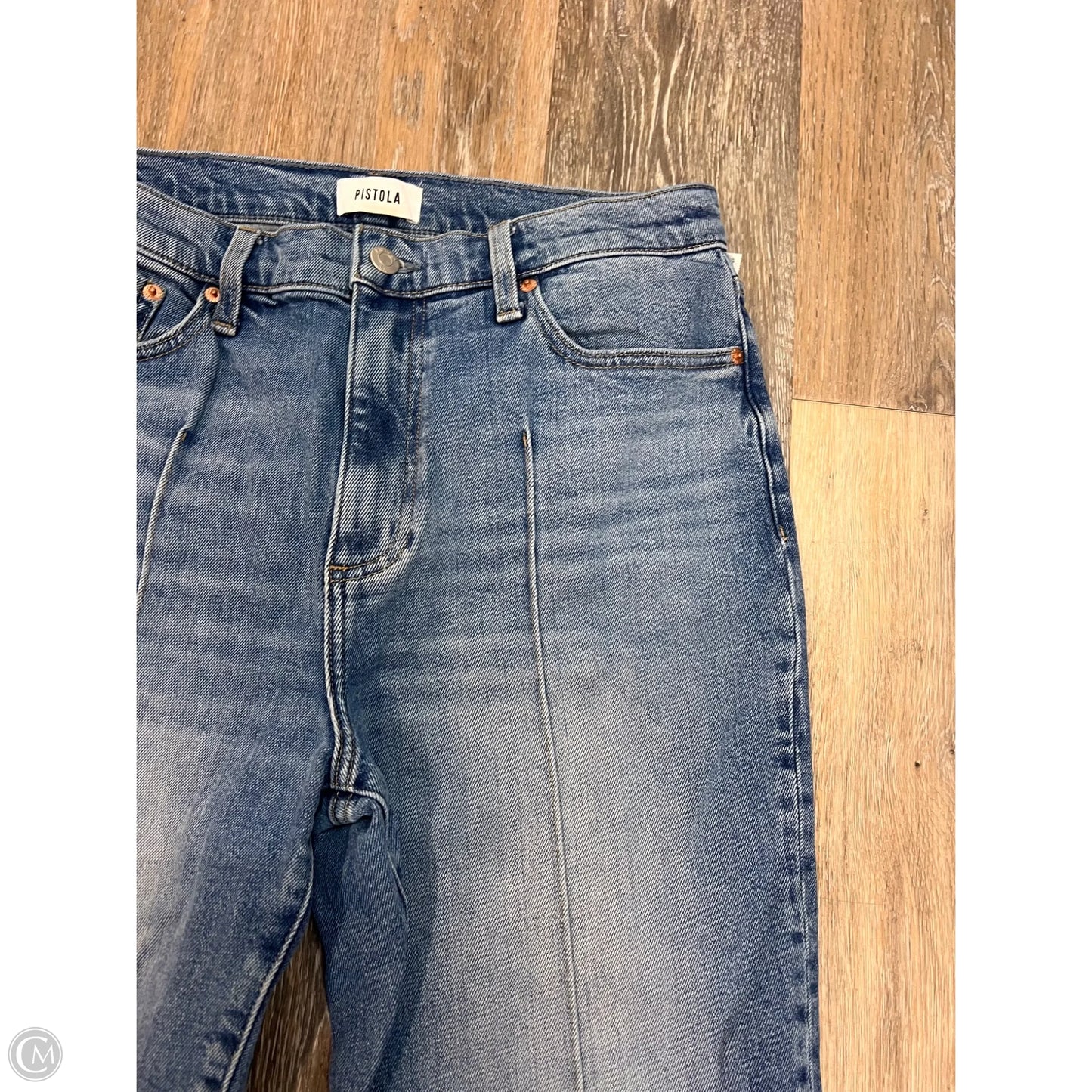Jeans Crop Straight By Pistola In Blue Denim, Size: 12/31