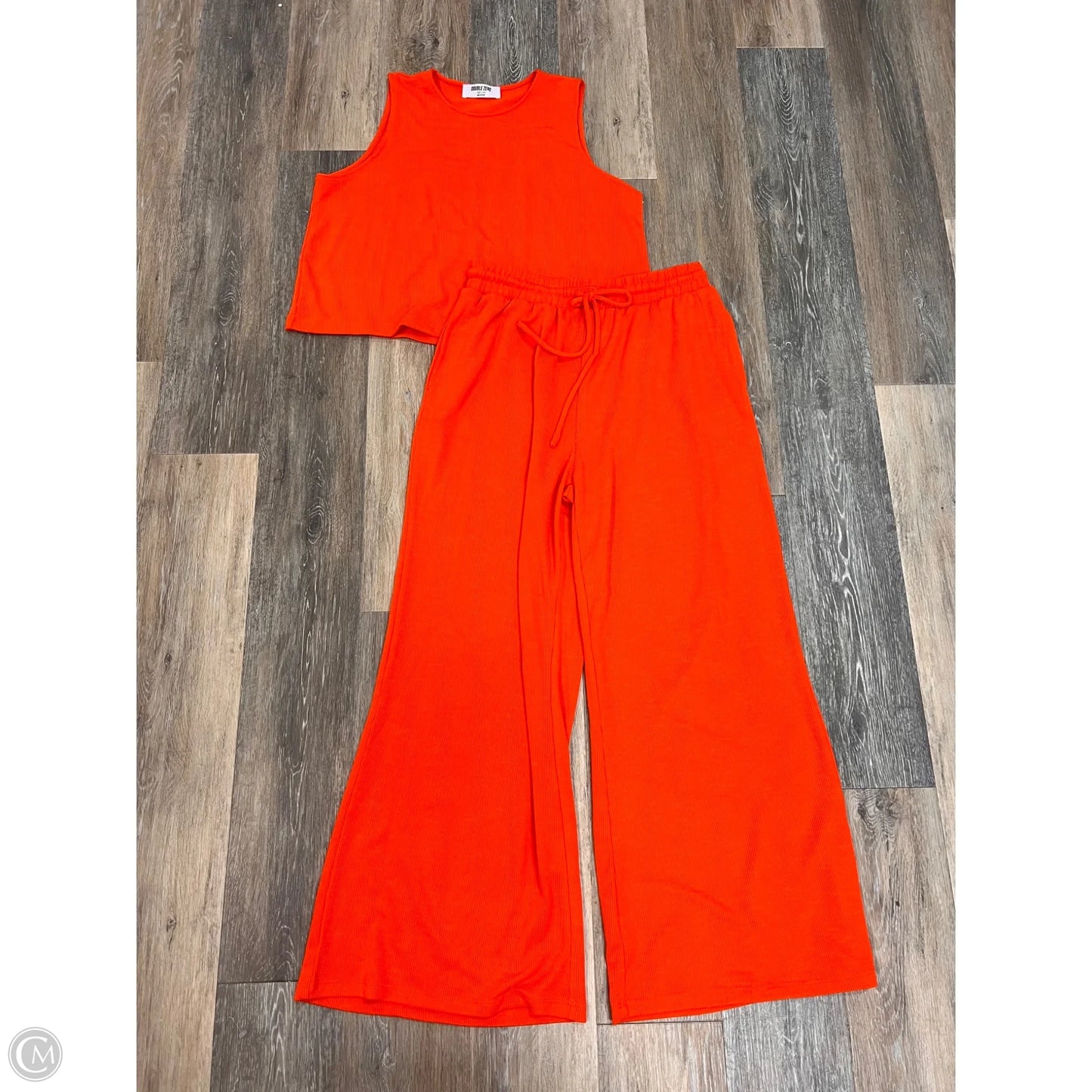 Lounge Set Pants By Double Zero In Orange, Size: L