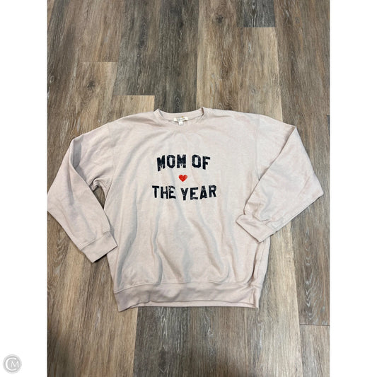 Sweatshirt Crewneck By Favorite Daughter In Cream, Size: L