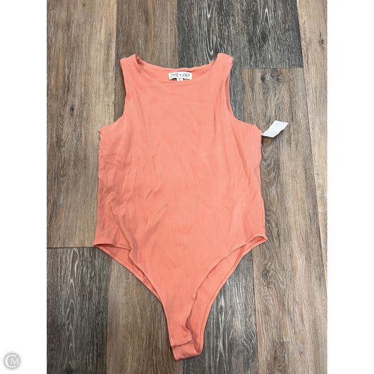 Bodysuit By She + Sky In Peach, Size: L