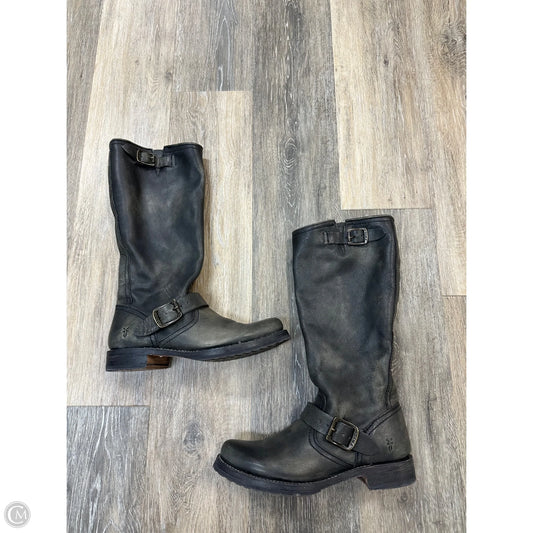 Boots Designer By Frye In Grey, Size: 7.5
