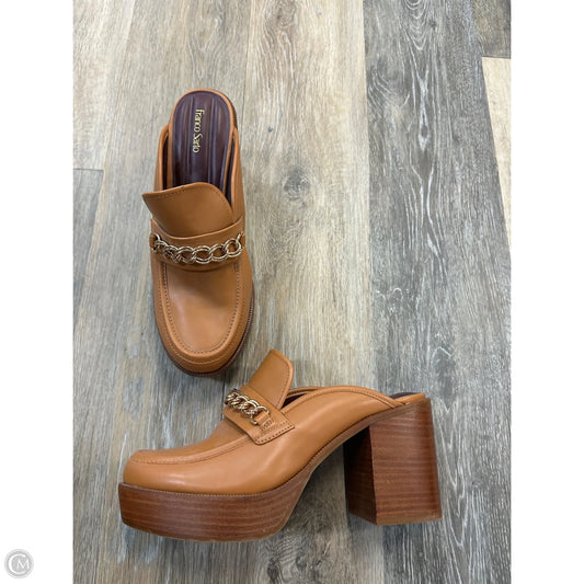 Shoes Heels Block By Franco Sarto In Tan, Size: 10