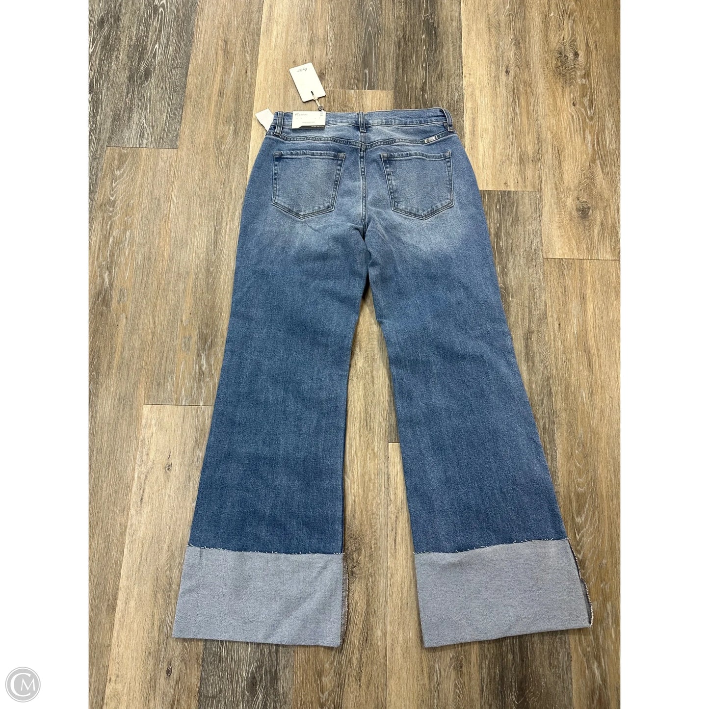 Jeans Wide Leg By Kancan In Blue Denim, Size: 6