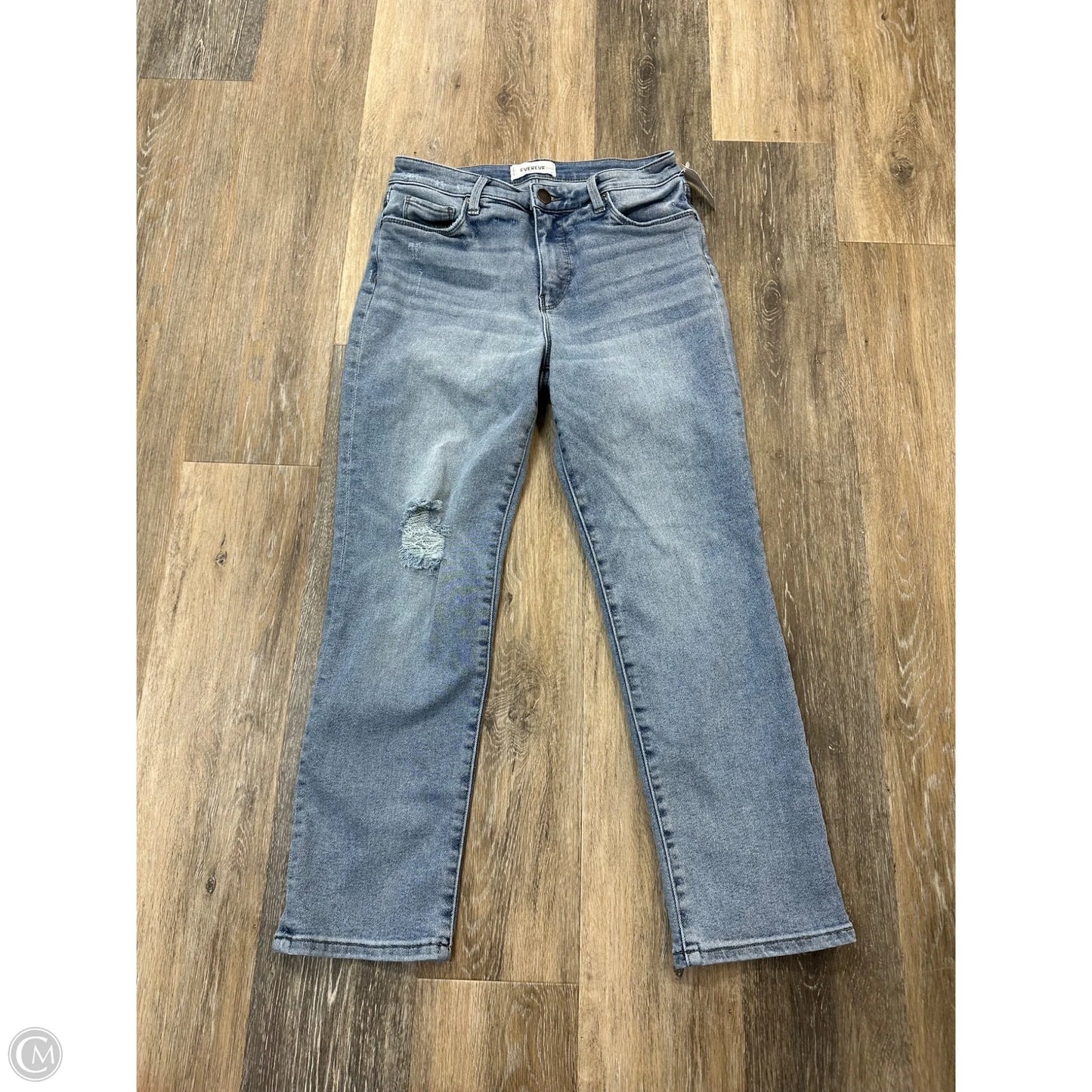Jeans Straight By Evereve In Blue Denim, Size: 6