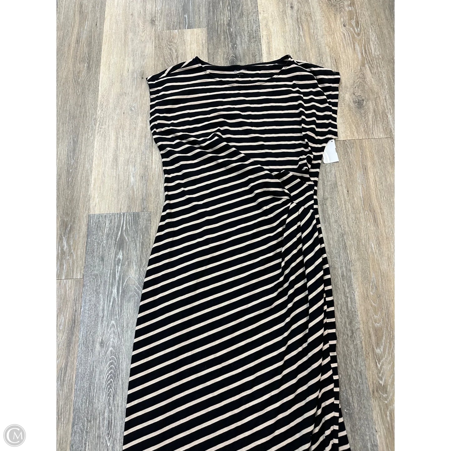 Dress Casual Maxi By Adriano Goldschmied In Striped Pattern, Size: M