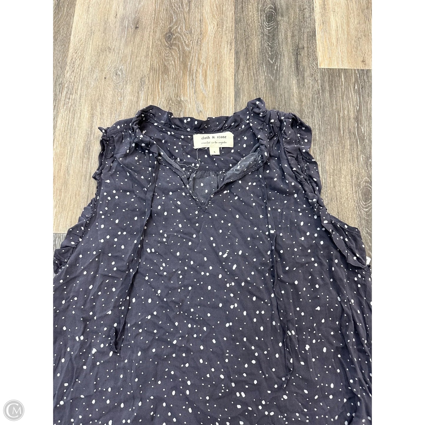Tank Top By Cloth & Stone In Grey, Size: L