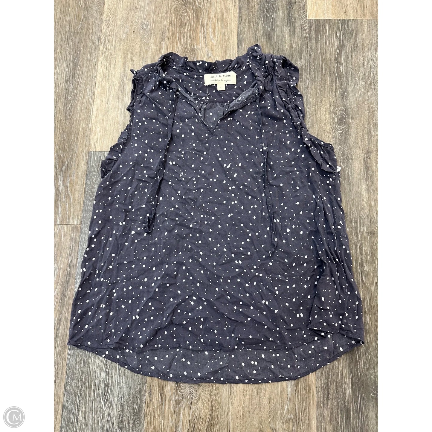 Tank Top By Cloth & Stone In Grey, Size: L