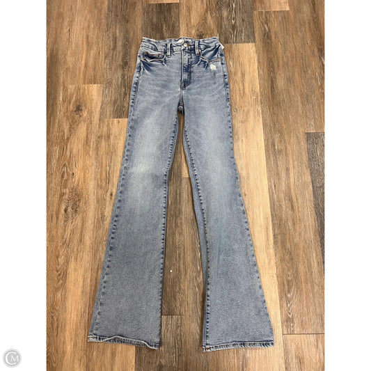 Jeans Flared By Good American In Blue Denim, Size: 4/27