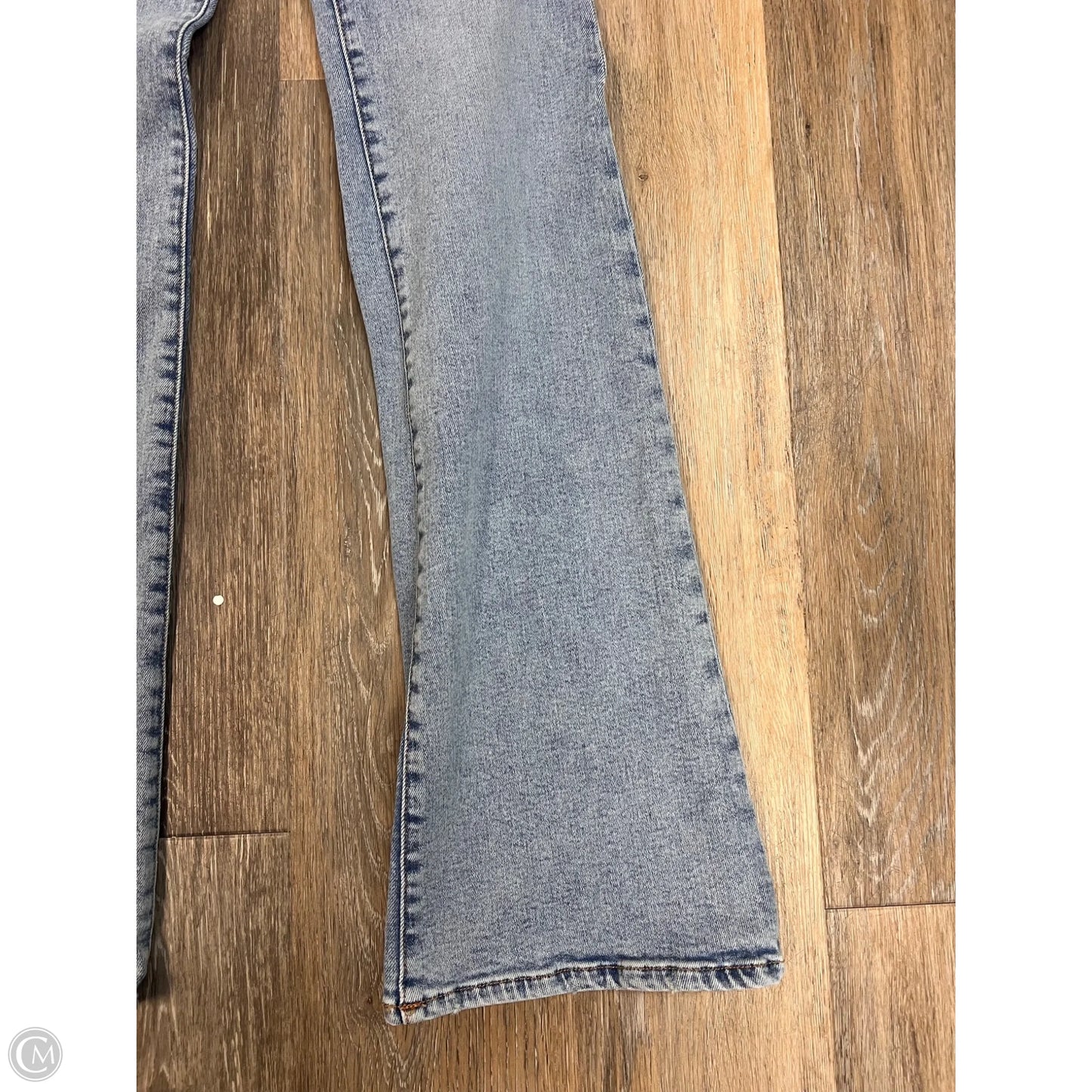 Jeans Flared By Good American In Blue Denim, Size: 4/27