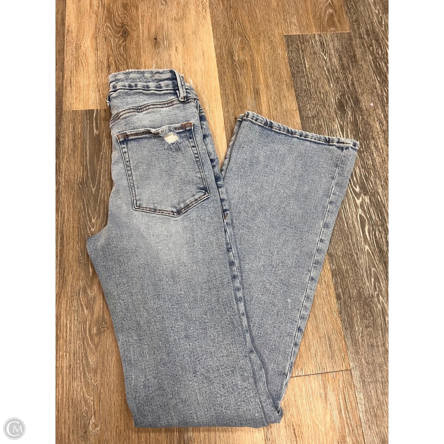 Jeans Flared By Good American In Blue Denim, Size: 4/27