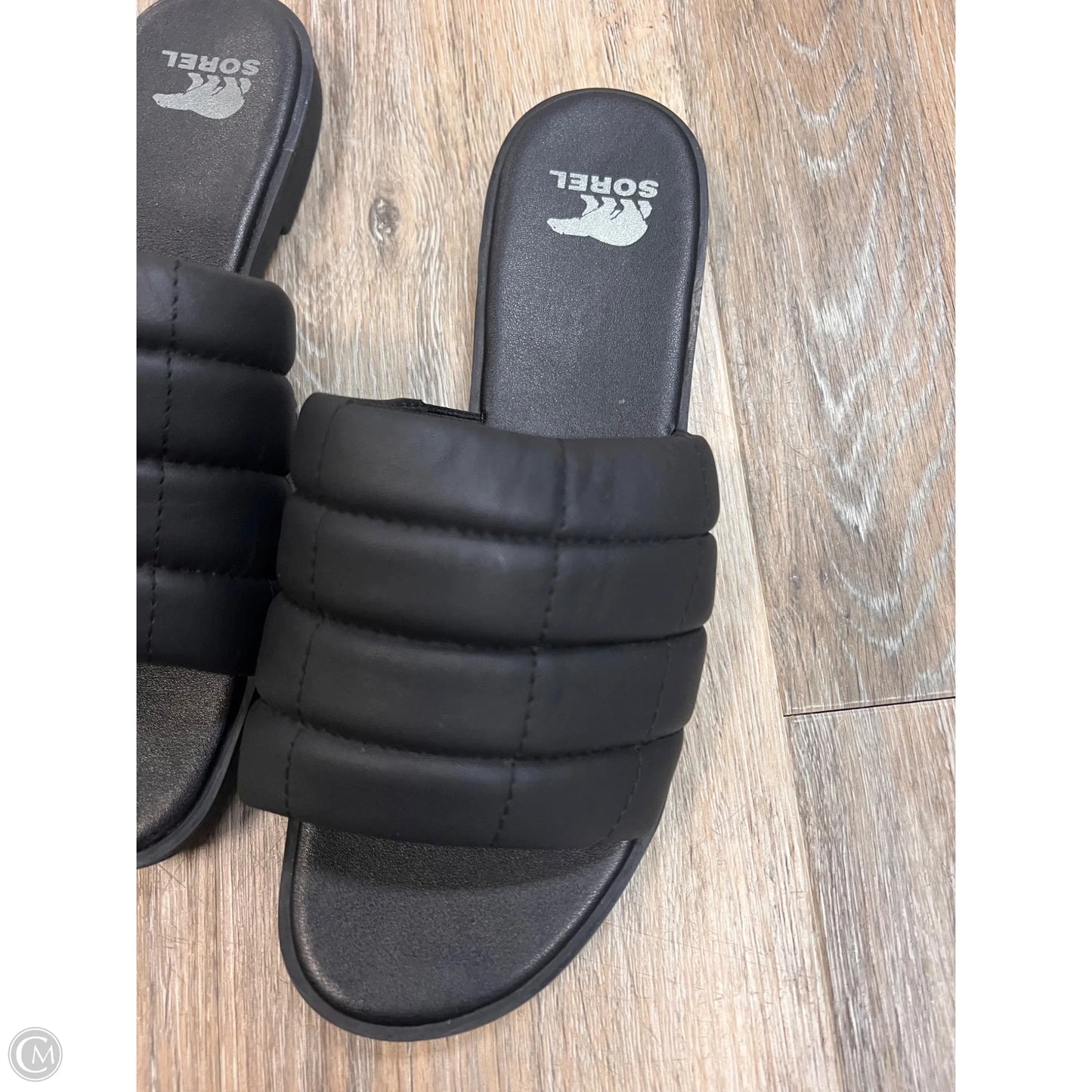 Sandals Flats By Sorel In Black, Size: 8