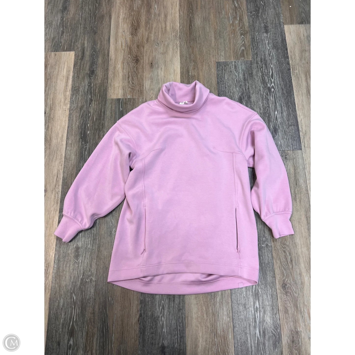 Athletic Sweatshirt Collar By Lululemon In Pink, Size: 4