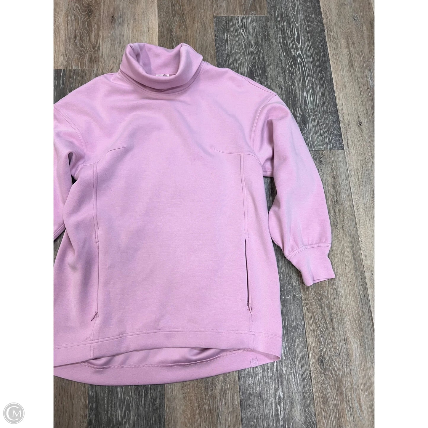 Athletic Sweatshirt Collar By Lululemon In Pink, Size: 4