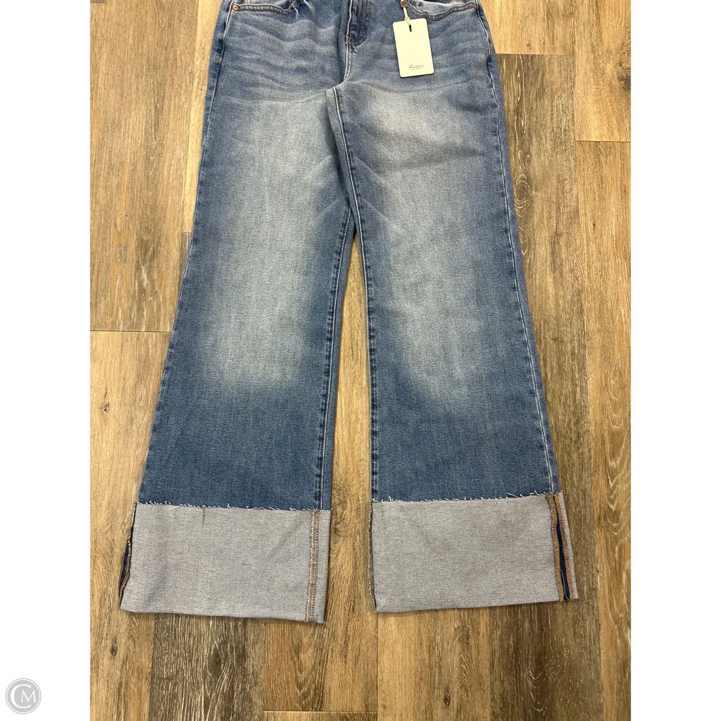 Jeans Wide Leg By Cotton On In Blue Denim, Size: 10