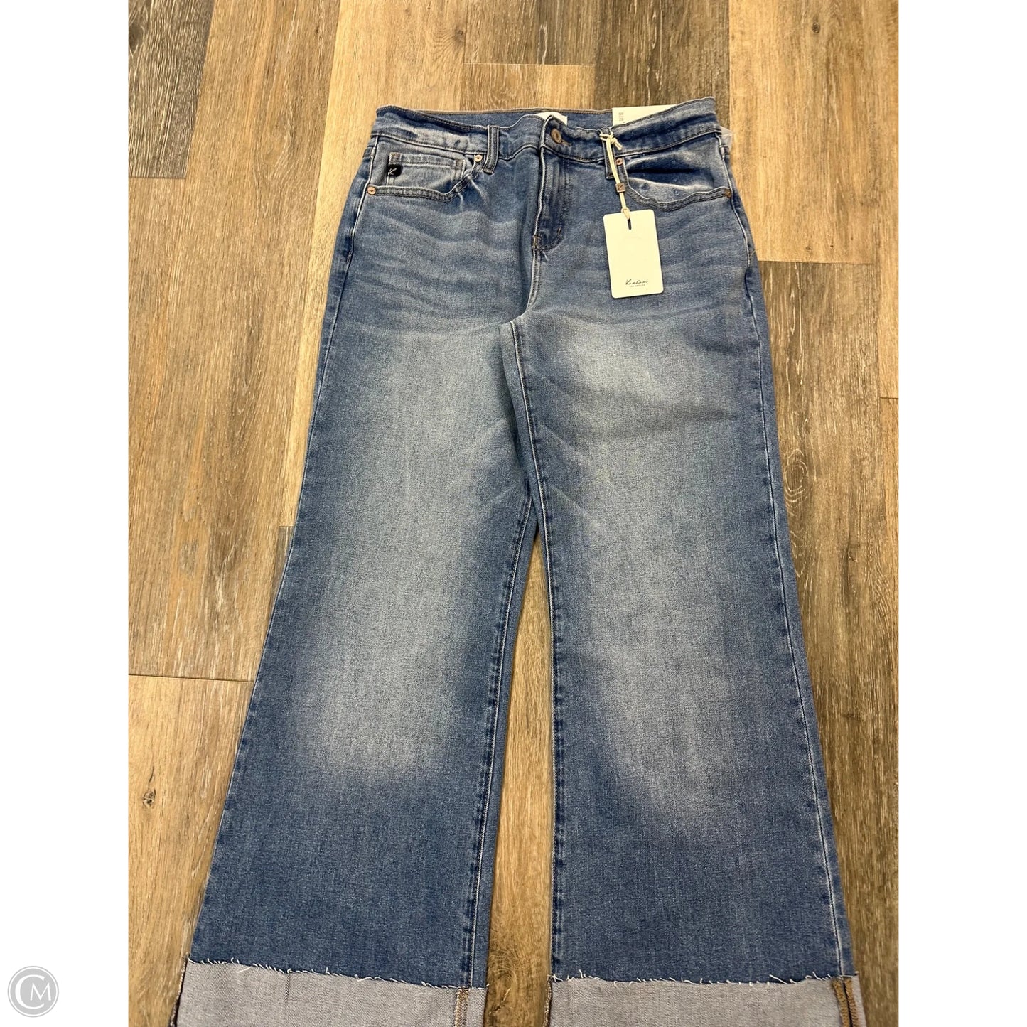 Jeans Wide Leg By Cotton On In Blue Denim, Size: 10