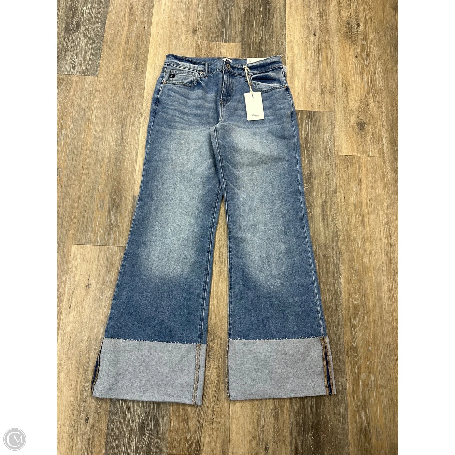 Jeans Wide Leg By Cotton On In Blue Denim, Size: 10