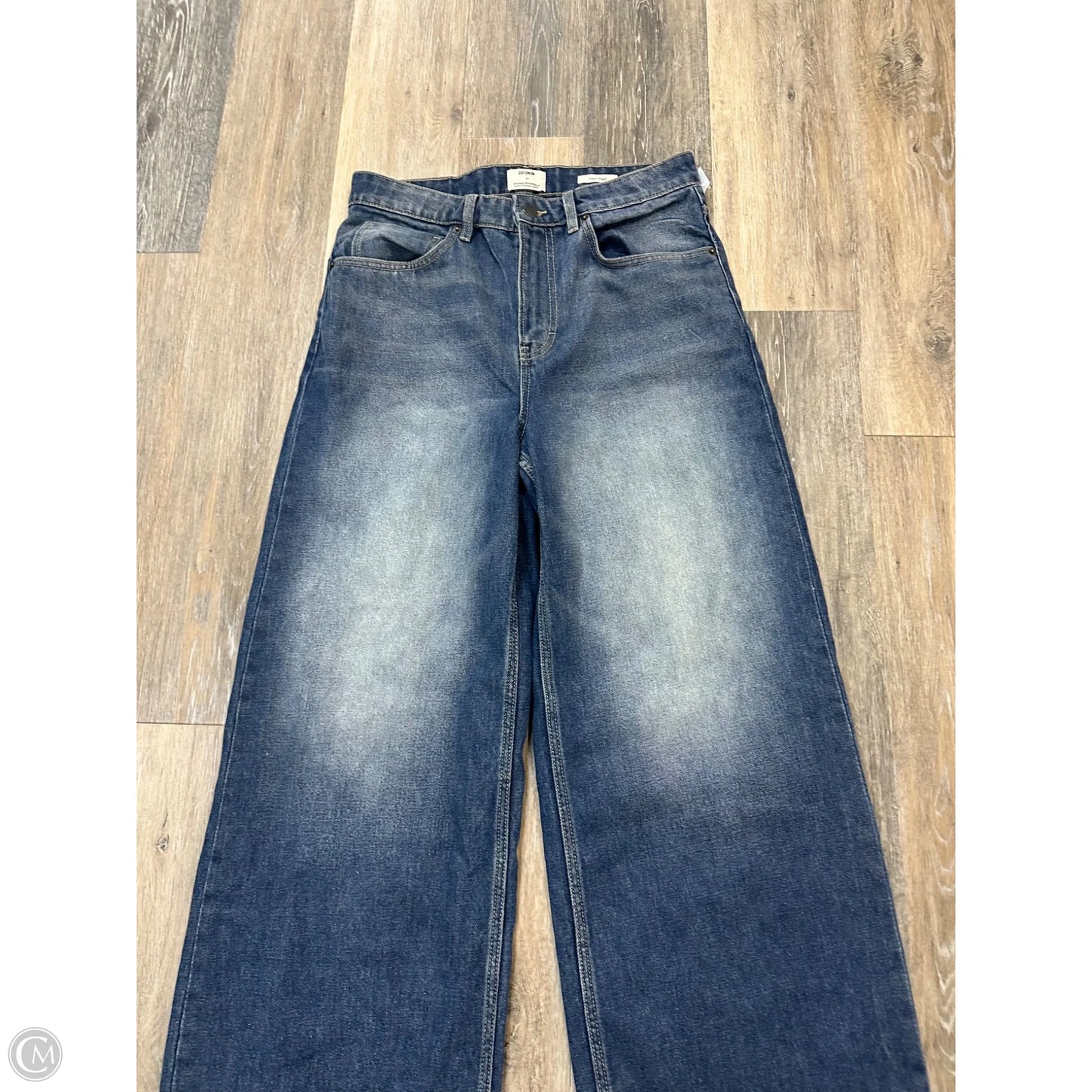 Jeans Wide Leg By Cotton On In Blue Denim, Size: 10
