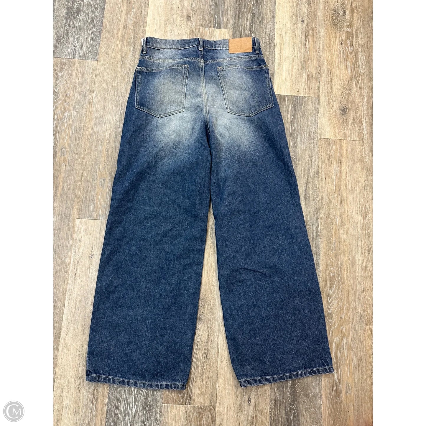Jeans Wide Leg By Cotton On In Blue Denim, Size: 10