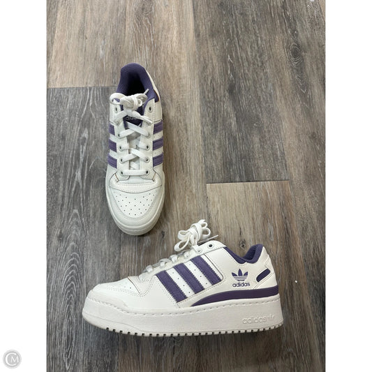 Shoes Sneakers By Adidas In Purple & White, Size: 8