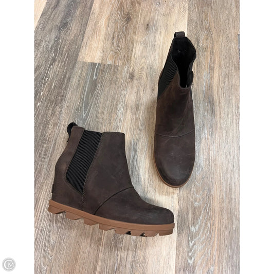 -Boots Ankle Heels By Sorel In Brown, Size: 9