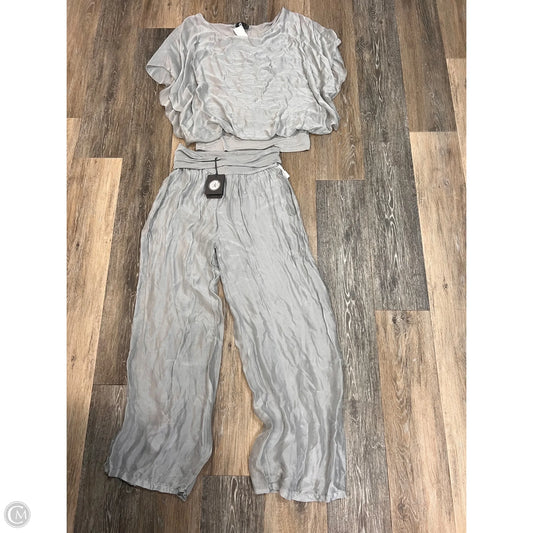 Pants Set 2pc By Made In Italy In Grey, Size: M