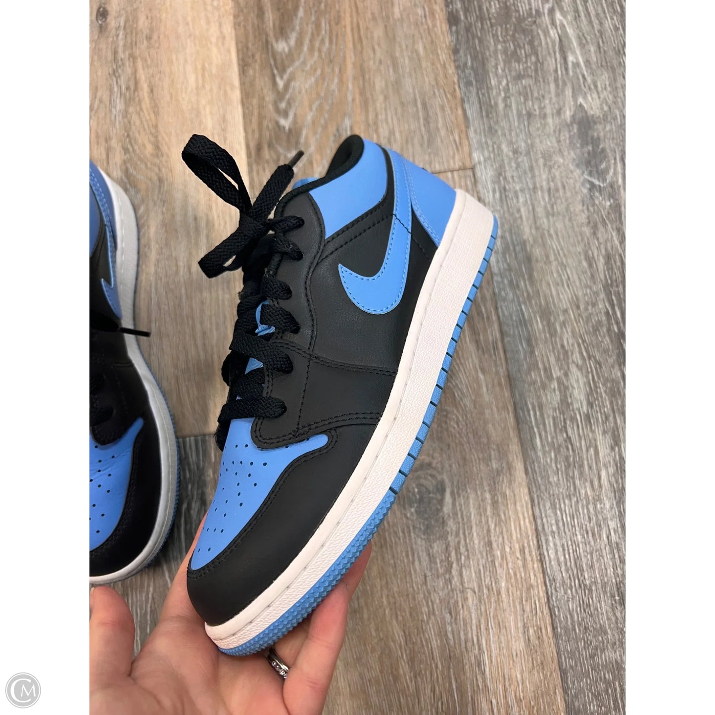 Shoes Sneakers By Nike In Black & Blue, Size: 7.5(Youth 6)