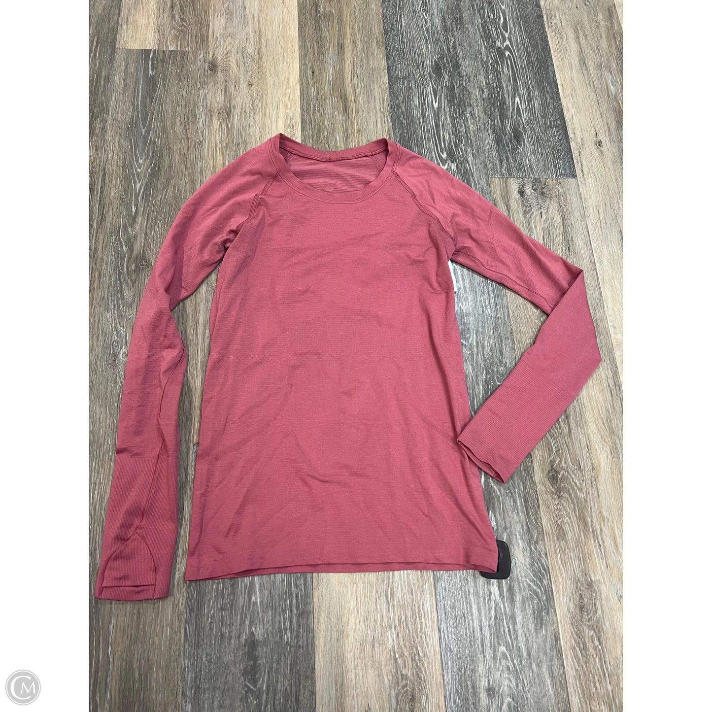 Athletic Top Long Sleeve Crewneck By Lululemon In Pink, Size: 8
