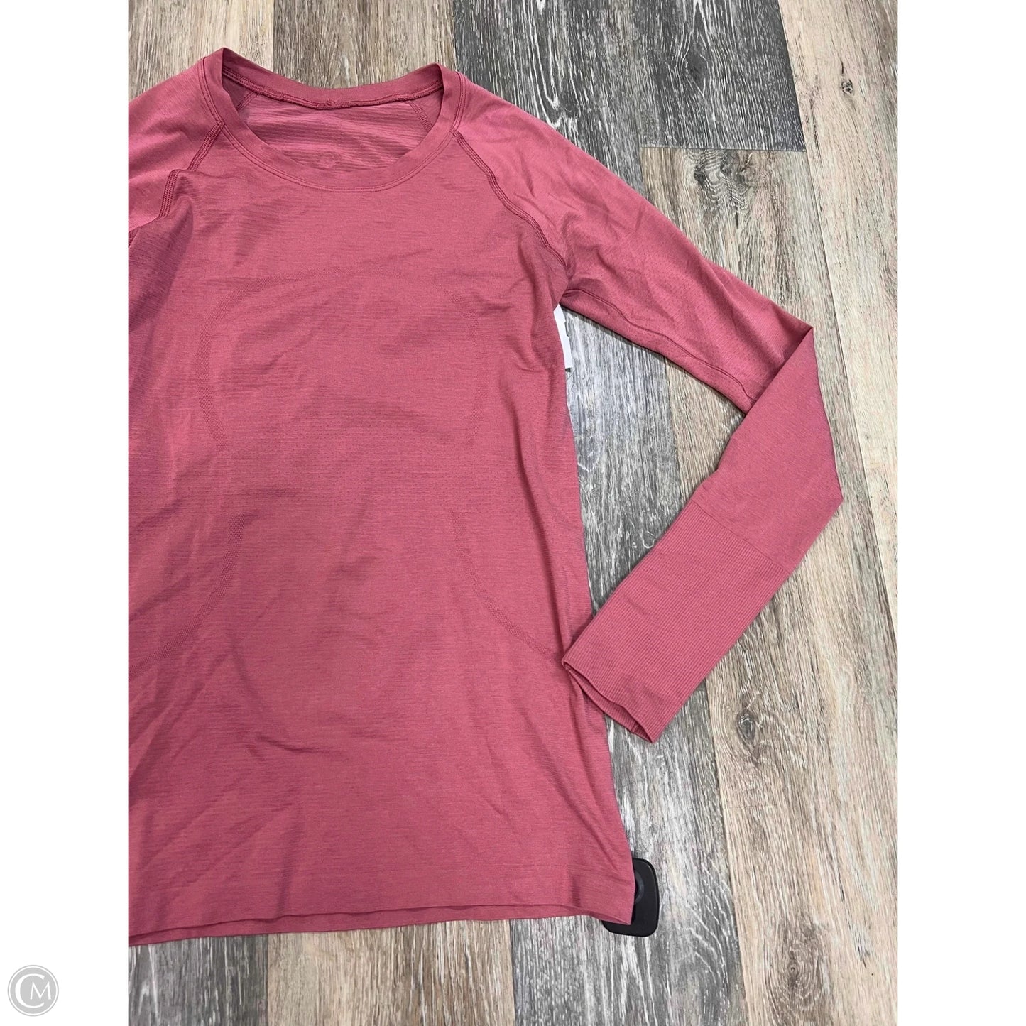 Athletic Top Long Sleeve Crewneck By Lululemon In Pink, Size: 8