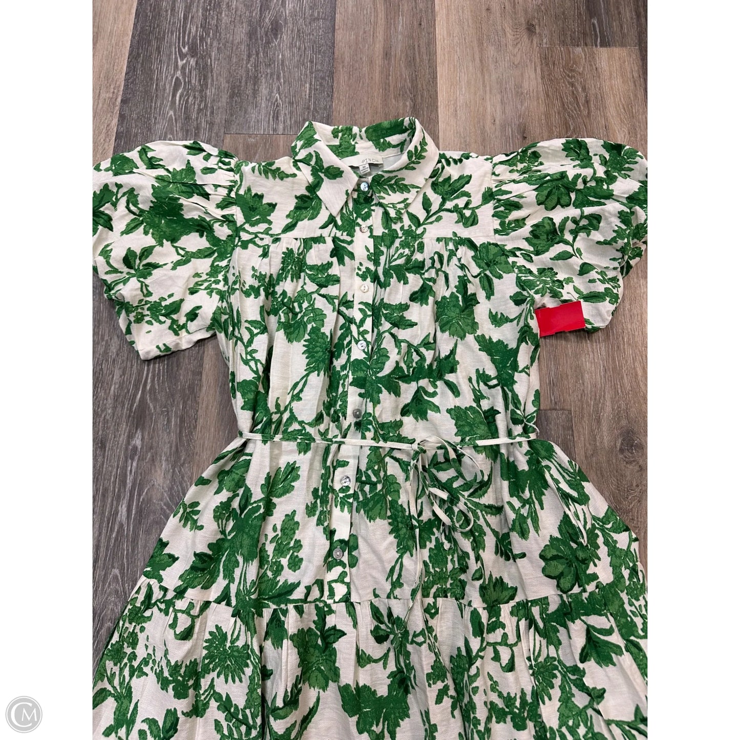 Dress Casual Short By Pinch In Green & White, Size: M