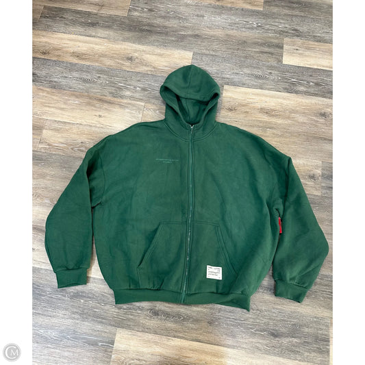 Athletic Sweatshirt Hoodie By Comfrt In Green, Size: Xl