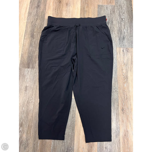 Athletic Pants By Nike Apparel In Black, Size: 1x