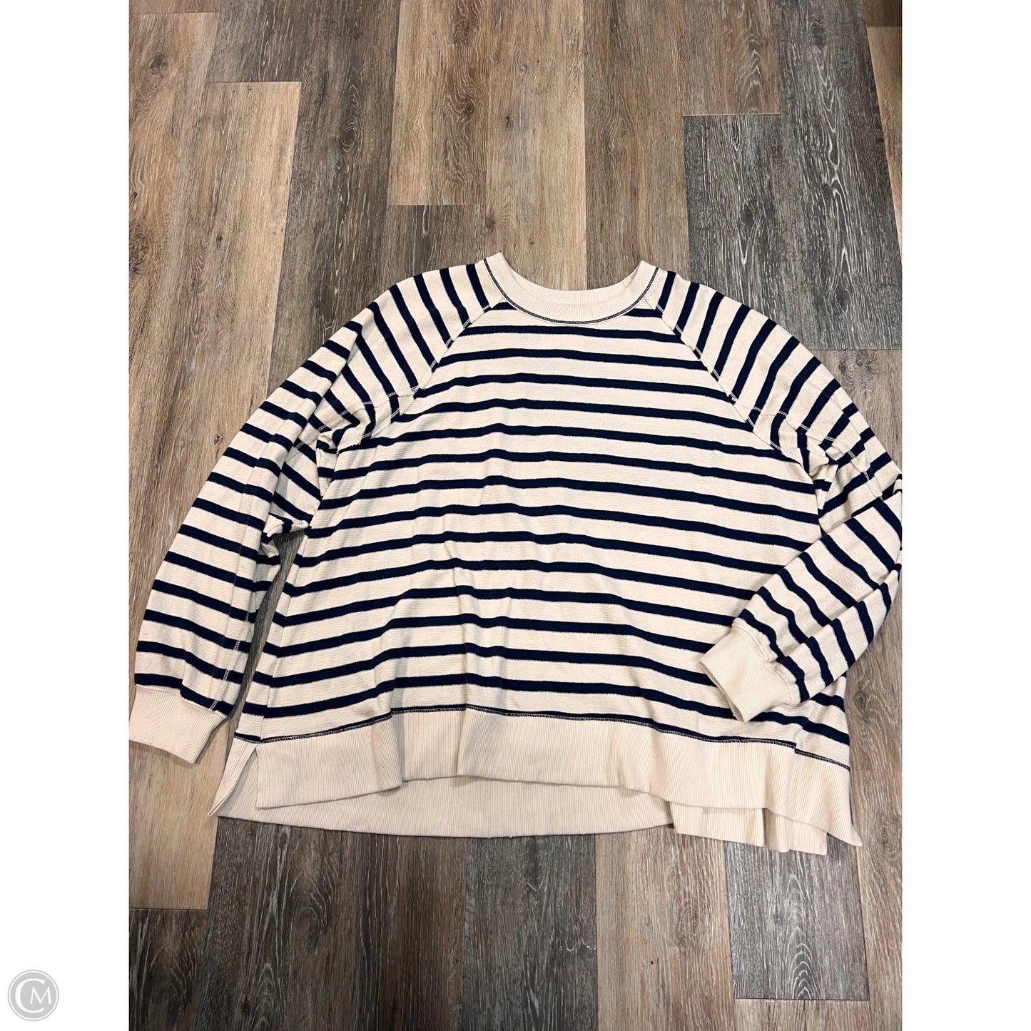 Sweatshirt Crewneck By Aerie In Striped Pattern, Size: Xxl