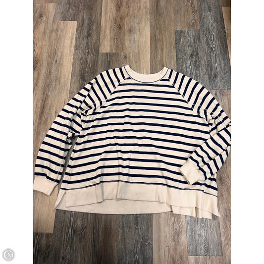 Sweatshirt Crewneck By Aerie In Striped Pattern, Size: Xxl