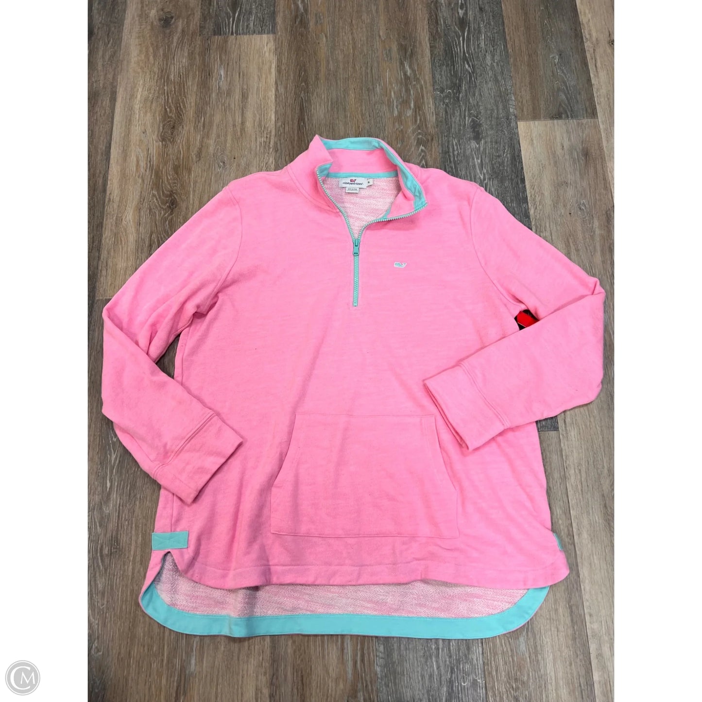 -Athletic Sweatshirt Collar By Vineyard Vines In Pink, Size: Xl