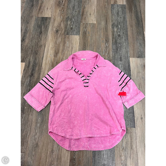 Top Short Sleeve By J. Her In Pink, Size: M