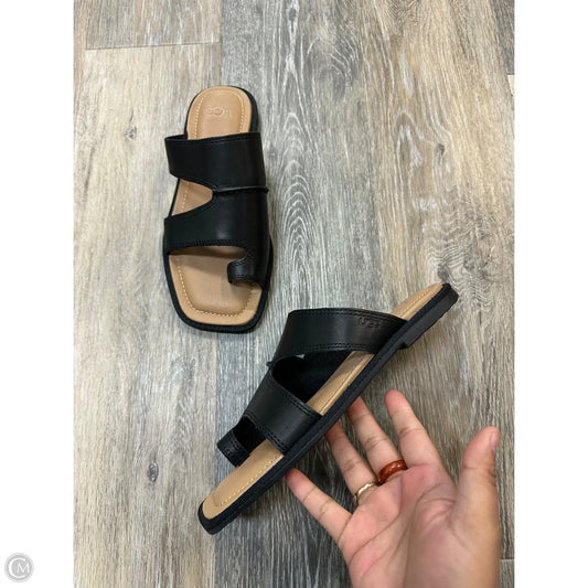 Sandals Designer By Ugg In Black, Size: 6.5
